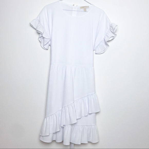 Michael Kors Dresses & Skirts - Ruffled White Dress